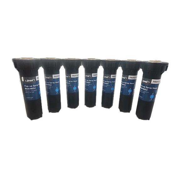 Orbit Pro Pop-Up Brass Nozzle Sprinkler Full Circle Lot of 7[97] - Picture 1 of 9